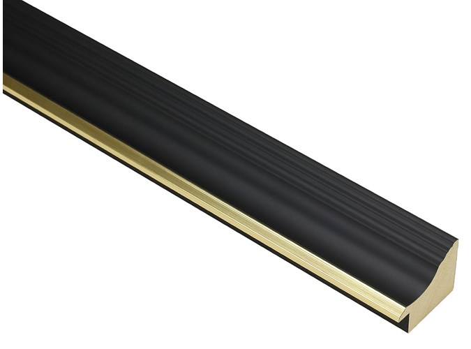 L3019 - 38 mm gold and black - bespoke picture frames