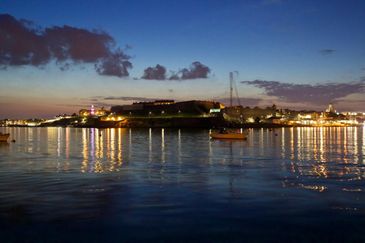 MC 19 020 - Plymouth hoe by night - sunset - made to measure picture f