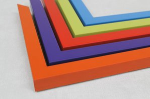 Colour cubes frames | bespoke frame design| low-cost picture frames